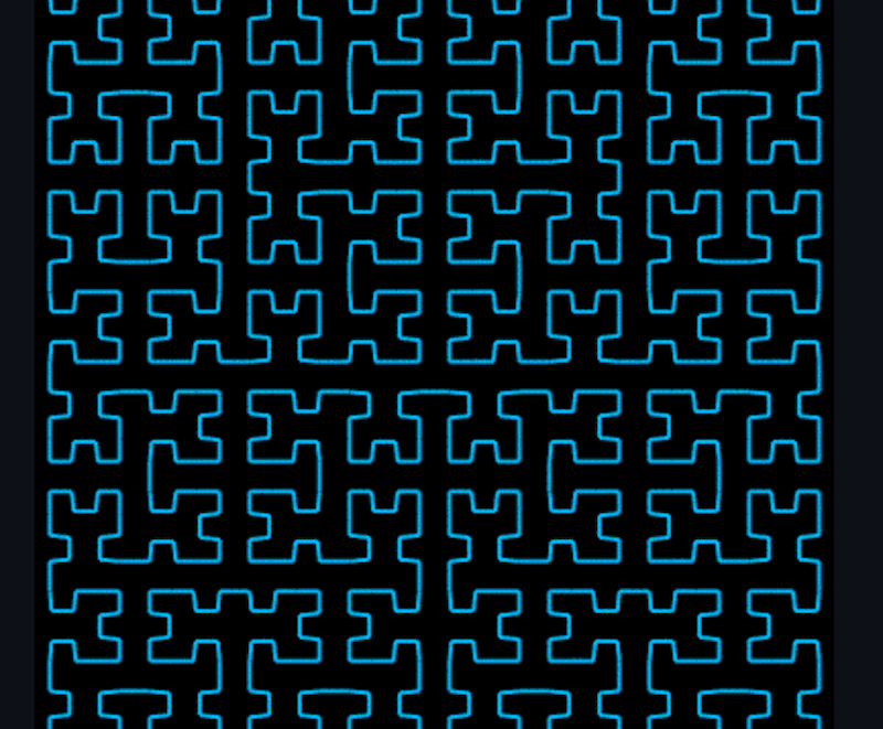 Animated Hilbert Curve (morph from order 0 to 6 made in VB.Net)