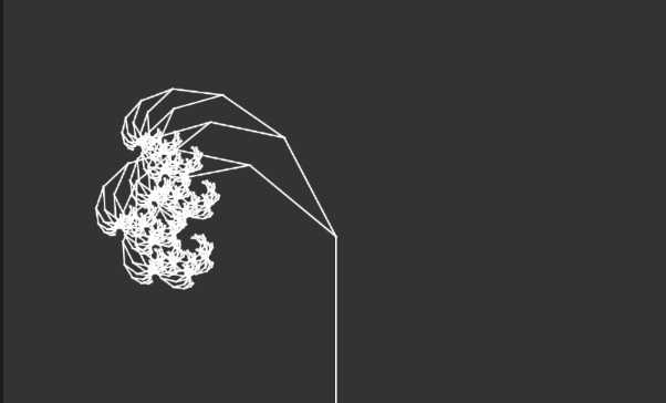 Fractal tree dynamics with mouse