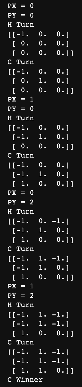 Tic-Tac-Toe Minimax